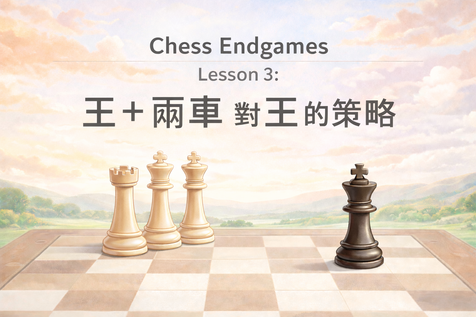 chess endgame 2 rooks and king