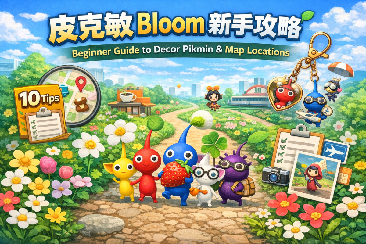 皮克敏 Bloom 新手攻略：玩法、Decor 收集、地圖工具與必看 Threads 攻略整理