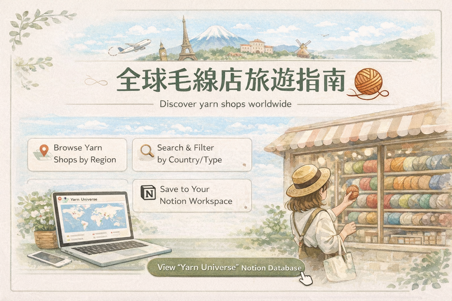 全球毛線店地圖指南