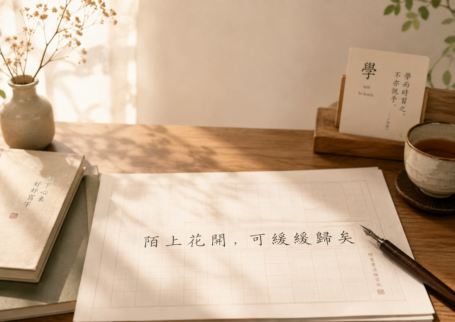 【硬筆字練習 Week 1】重拾手寫溫度：經典詩詞美字靜心指南（附免費九宮格字帖下載）
