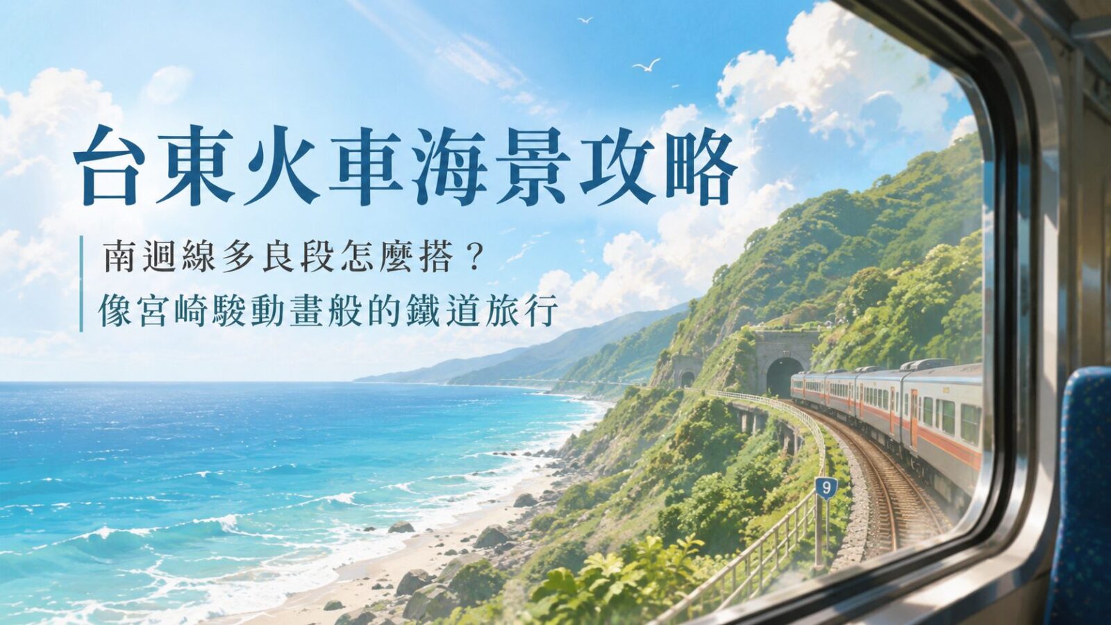 台東火車海景攻略｜南迴線多良段怎麼搭？像宮崎駿動畫般的鐵道旅行