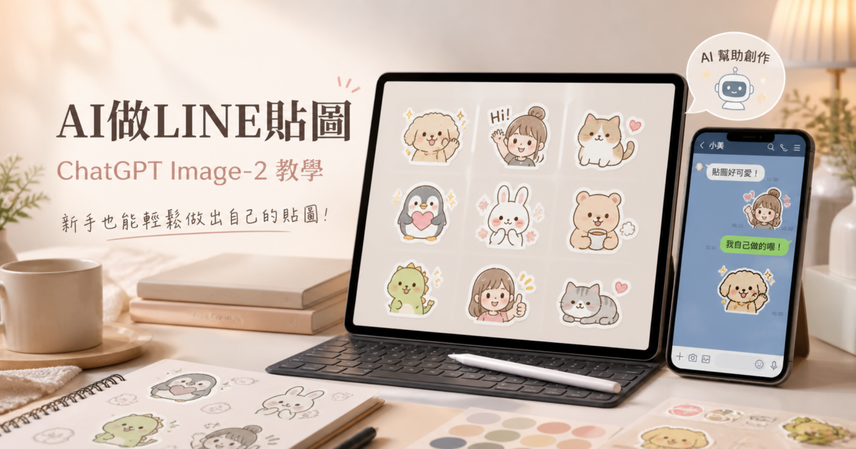第一次自己做 LINE 貼圖就上手|用 ChatGPT Image-2 做圖+LINE 上架教學