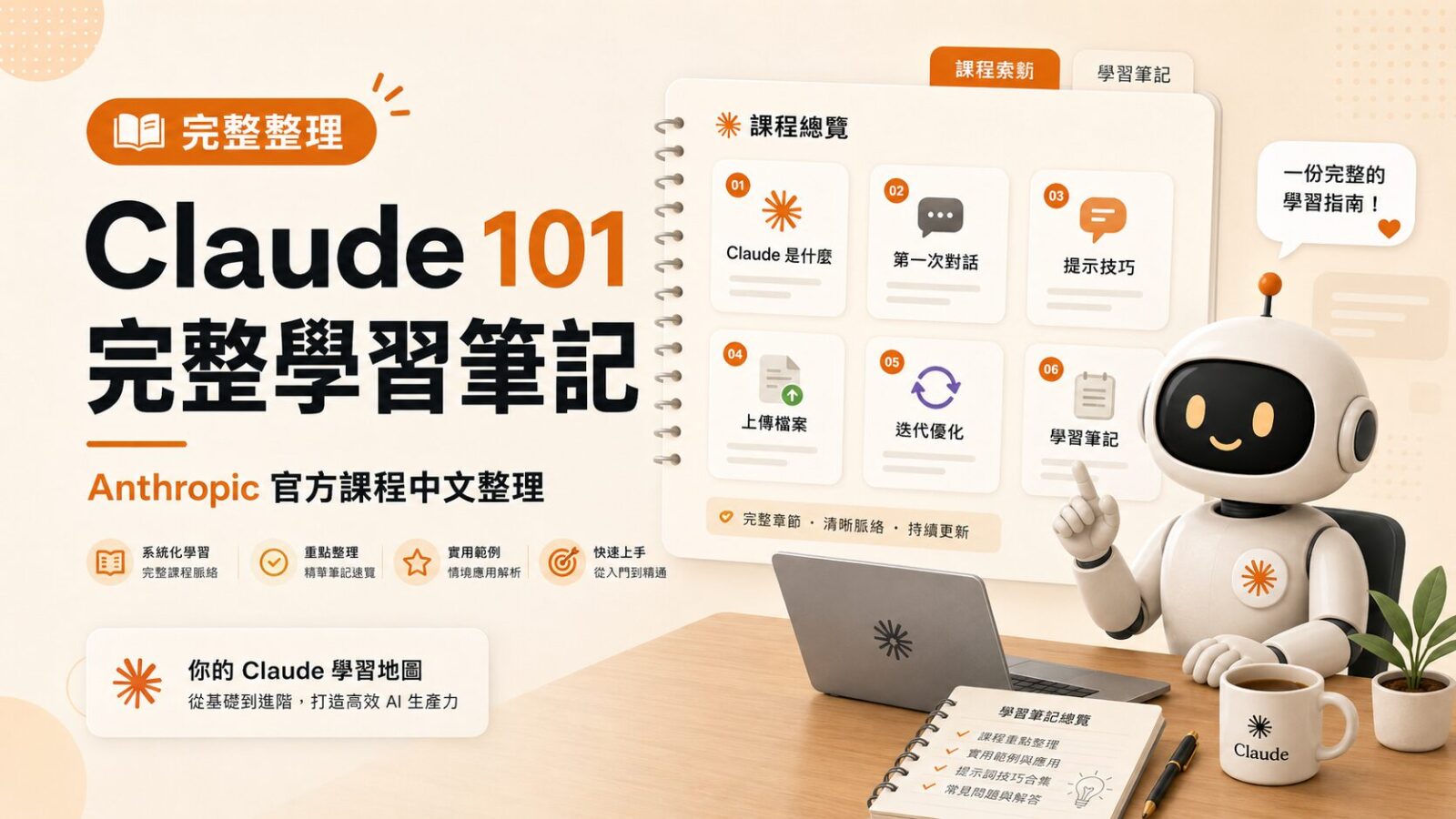 Claude 101 完整學習筆記|Anthropic 官方課程中文整理