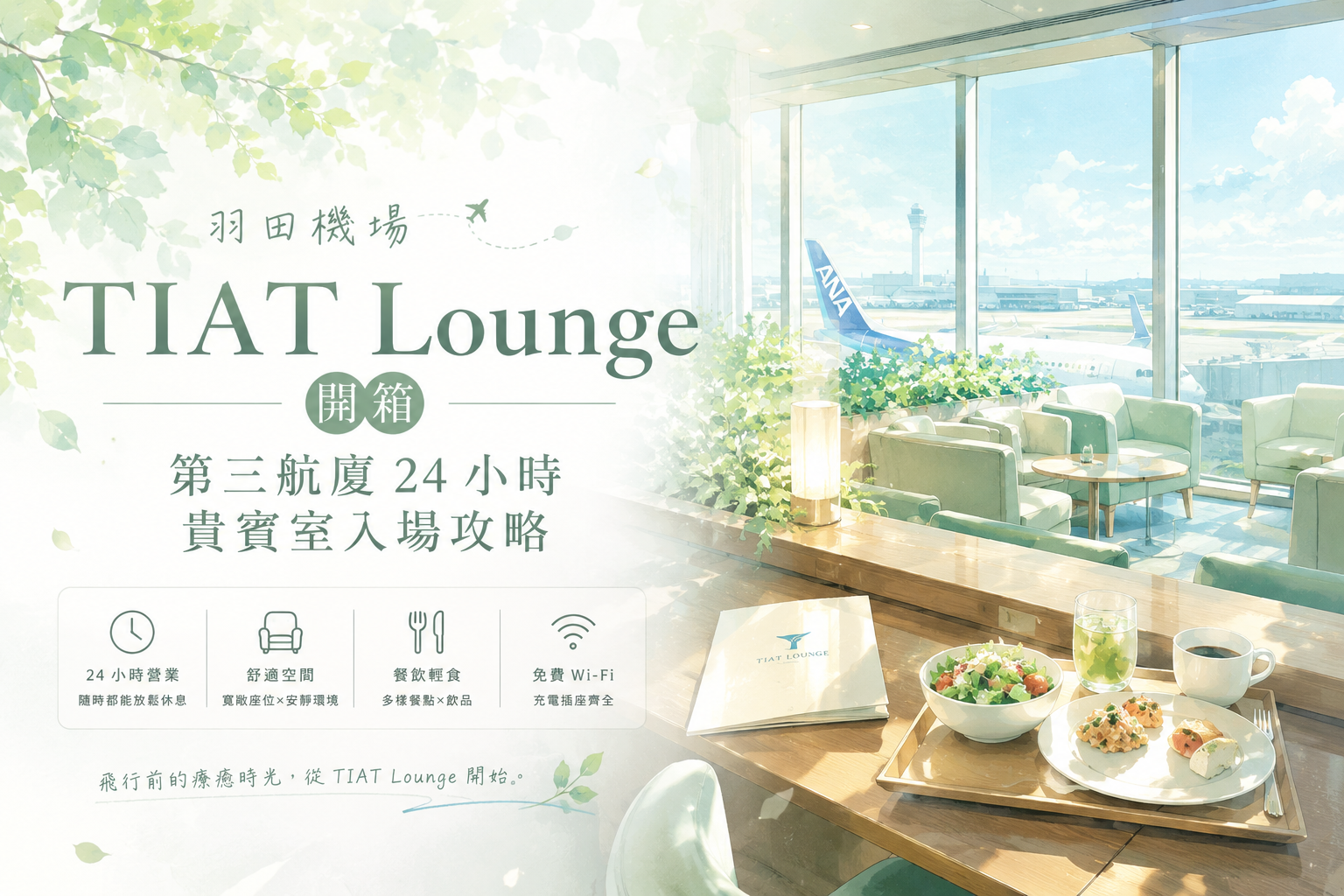 羽田機場 TIAT Lounge 開箱｜第三航廈 24 小時貴賓室入場攻略
