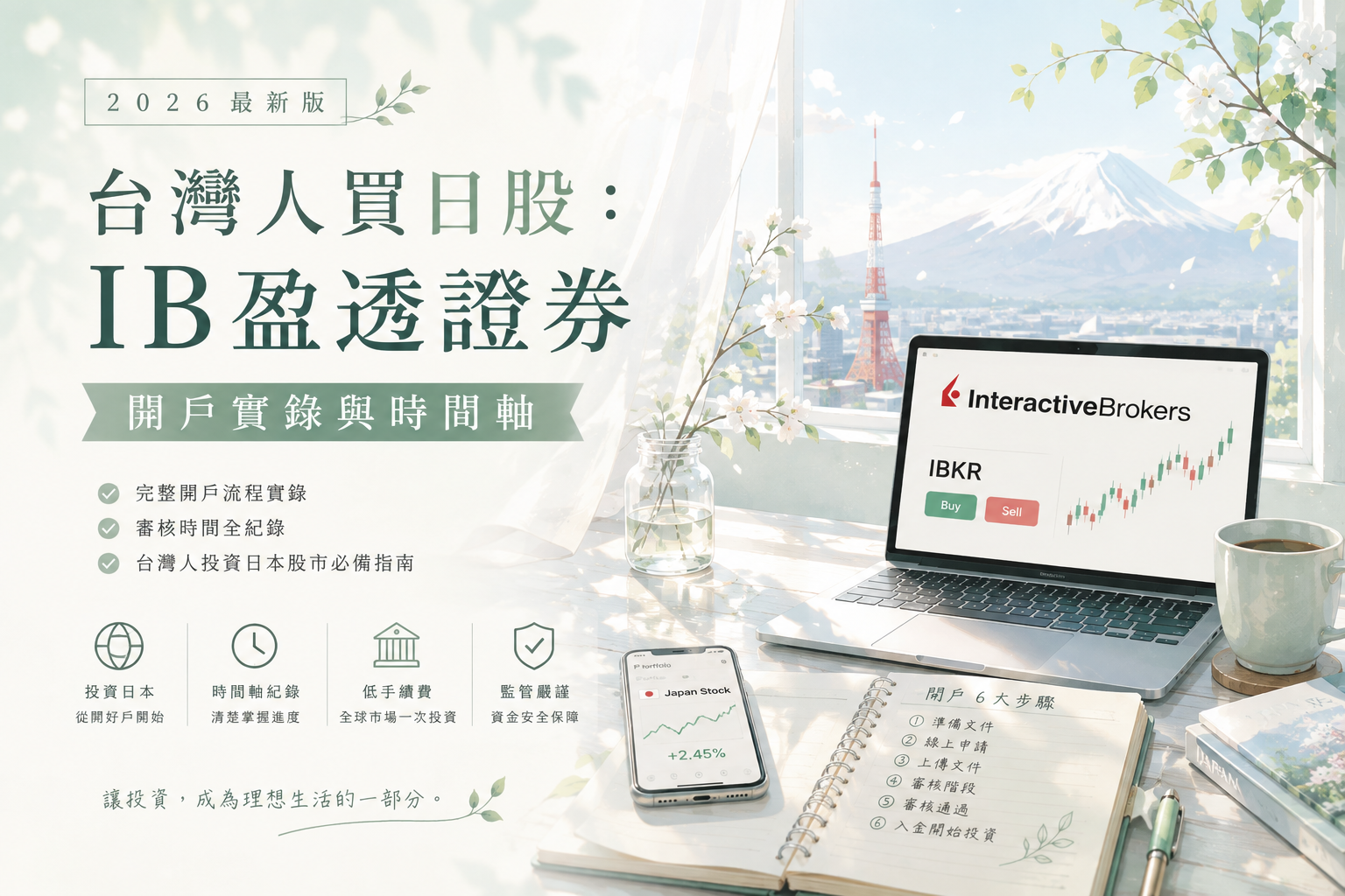 台灣人買日股:IB盈透證券開戶實錄與時間軸|2026